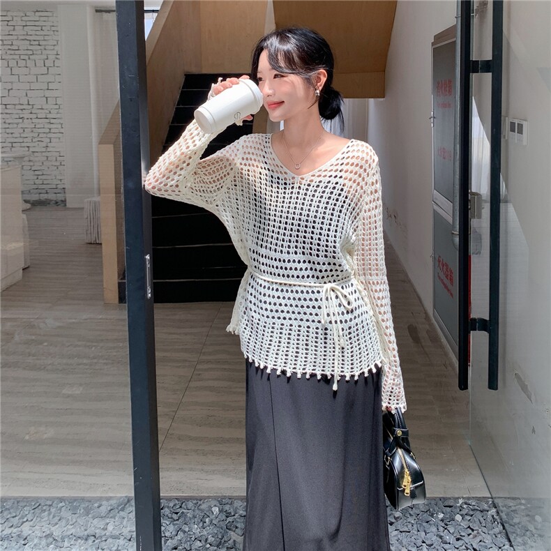 韩系温柔慵懒风针织罩衫套装裙女秋季2025新款一整套吊带裙两件套,女装套装/套裙,2C090