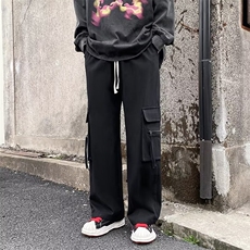 夏季新款男休闲裤宽松型高腰时尚潮牌工装裤潮潮流长裤K6084-P38，男装休闲裤，星座512-2
