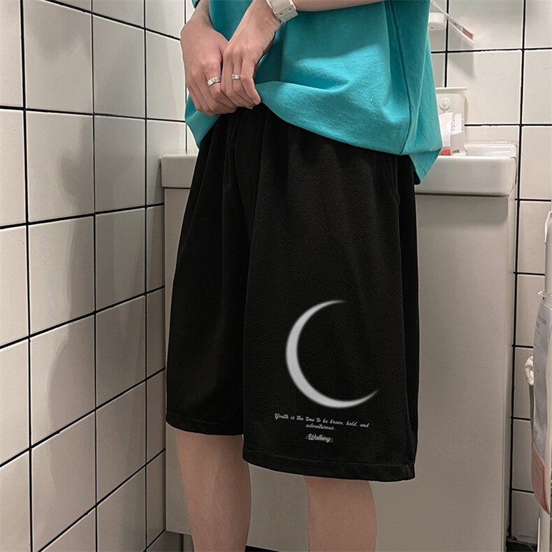 冰丝短裤男士大码宽松休闲五分裤男运动中裤 MK37349-P15图片