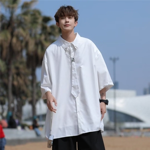 青春流行新款气质夏季潮流日常男衬衫文艺标准百搭BK205-P35