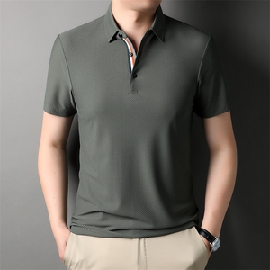时尚衬衫短袖商务休闲百搭翻领POLO衫中青年男装夏季HXF521-P77图片