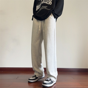 秋季新款休闲裤男宽松运动直筒裤纯色卫裤 K8820-特P35 控58图片