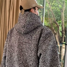 加绒加厚冬款男连帽卫衣保暖夹克拼色宽松外套WY28P45加绒P55，男装夹克，星座1013-1
