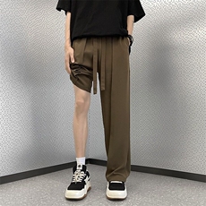 日系cleanfit小西裤男士春秋季高级设计垂感直筒免烫抗皱西装裤子，男装休闲裤，星座506A
