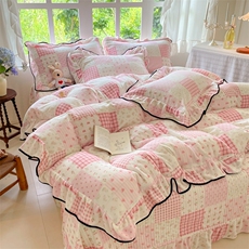 新款韩版牛奶绒床盖四件套，床品套件，一起卖家纺
