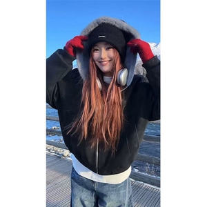 现货 现货 网图慎上 荔枝纹皮座山雕加绒连帽棉服棉衣2318特价P85图片
