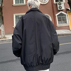 港风棉衣外套男冬季宽松青少年厚款保暖羽绒棉服M066P120控158，男装棉衣，电商A157
