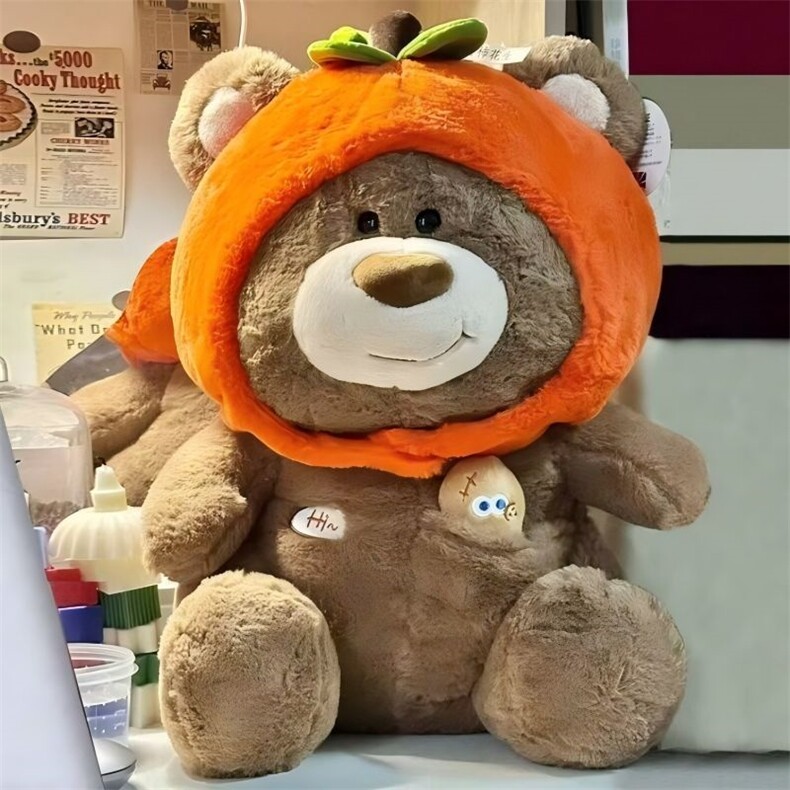 柿子熊，佐佐威毛绒玩具