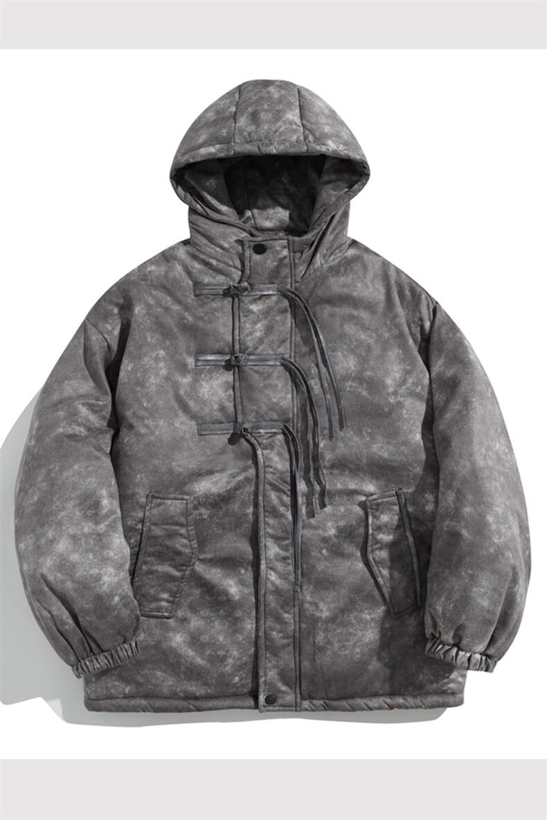 新中式盘扣棉衣棉服面包服连帽加绒棉袄外套【量大有差-G1616-P95,男装棉衣,星座207