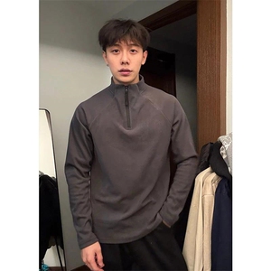 立领拉链双面德绒打底长袖ZW0100-P40图片