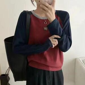 春秋韩版针织衫女套头圆领宽松百搭打底衫毛衣,女装针织衫/毛衣,鑫友供货