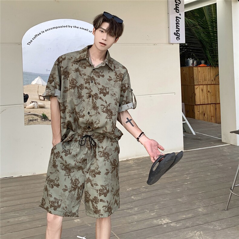 月季花套装TZ77803特P45衬衫DCS77804特P27DK77805特P18套装控88,男装衬衫,星座227-7