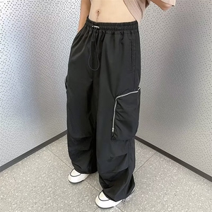 工装裤男韩版潮流大口袋高街帅2024夏季新款ins宽松长裤K3880-P39图片