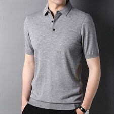 2023夏季新款男装短袖T恤男薄款纯色上衣中年男士休闲纯色体恤，男装T恤，电商B212（原钱塘6029）
