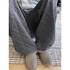 【现货】612-K228-P75冬季棉裤不规则菱格压线宽松直筒宽松休闲裤，男装休闲裤，星座612
