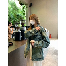 1506-1/JG88411/P60美式复古水洗做旧牛仔外套秋冬2025新款潮牌，男装工装外套，星座1506-1