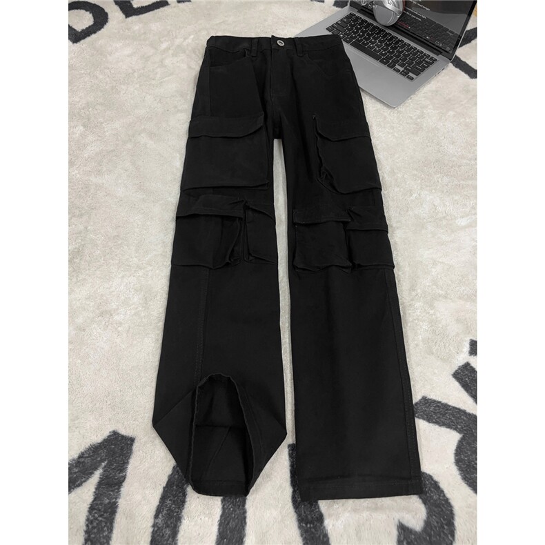 B221 美式ins高街洗褪多口袋工装休闲牛仔裤 LK26646-特P60控108图片
