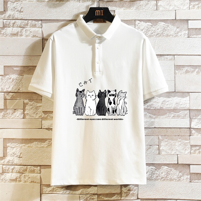 PL57100-P35翻领短袖polo衫男大码胖子半袖t恤男有领保罗衫，男装Polo衫，电商A040A