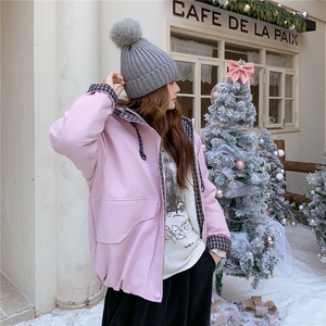 新款拼接夹克毛毛派克服2C282-208P225K338图片