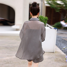 休闲时尚短裤连体套装女2025年夏季新款小个子欧货防晒炸街两件套，女装套装/套裙，意芙