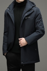 2023冬季新款中年可脱卸帽羽绒服爸爸装加厚外套DFLDY1028-P315，男装羽绒服，电商B212（原钱塘6029）