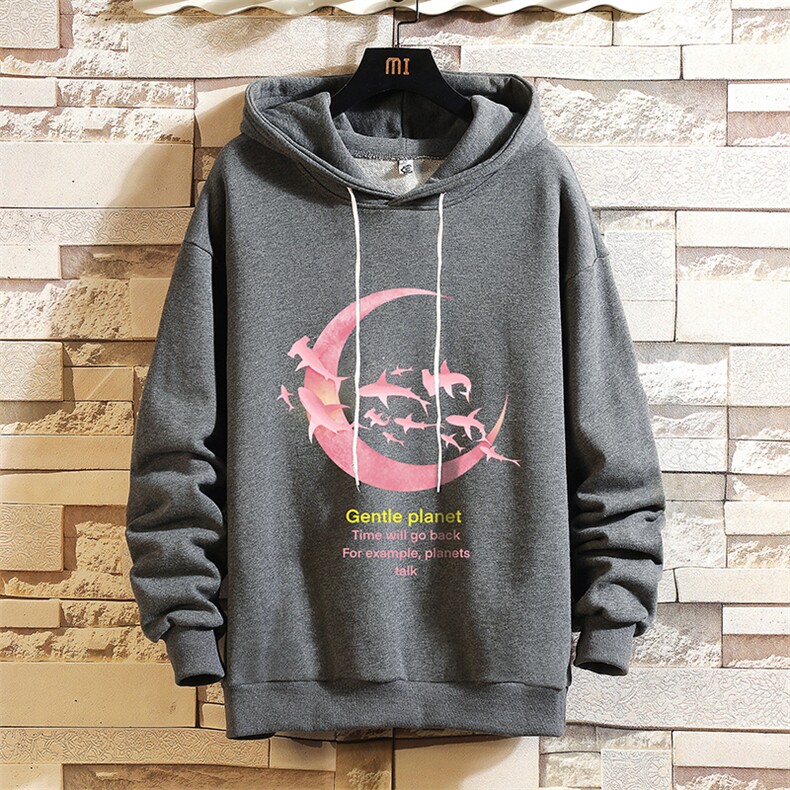 WY2209-P35加绒款-P40纯连帽卫衣男大码运动帽衫宽松薄砖墙,男装卫衣,电商A040A
