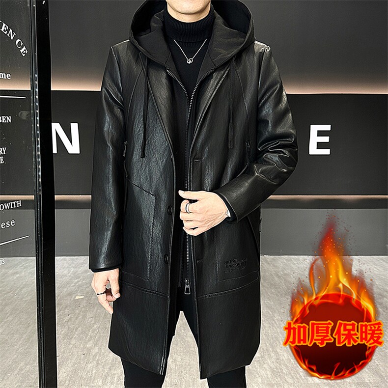 2025加棉加厚皮衣材质金属丝5棉45，男装皮衣，星座1206-1（原A206-1）