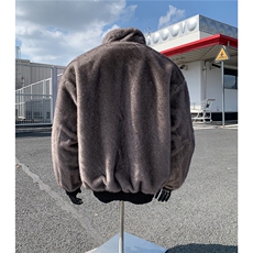 假模原品质两面穿水洗鱼骨纹牛津帆布银蓝狐座山雕外套S530特118，女装短外套，电商A233-1