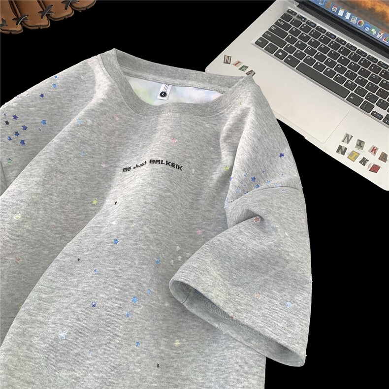 重磅280gT恤宽松短袖潮牌D329-QM901-P45-控68，男装T恤，电商D329