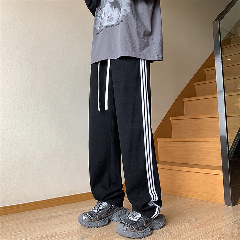 牛仔裤男秋季新款宽松大码直筒裤学院风阔腿裤K2358-P48,男装牛仔裤,星座214-3