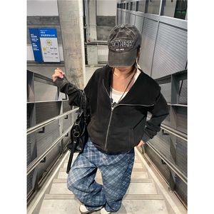 潮流时尚牛仔裤原宿日系新款ins百搭文艺气质慵懒流行简约图片