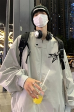 夜景时尚宽松五角星印花夹克A247-F83607P65控88，男装夹克，电商A247