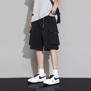 工装短裤夏季宽松休闲五分裤潮牌加肥加大码中裤薄 A436-006-P38图片