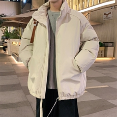 现货冬季美式休闲加厚雪山外套夹克立领纯色三防户外工装棉服，男装夹克，电商A486-1
