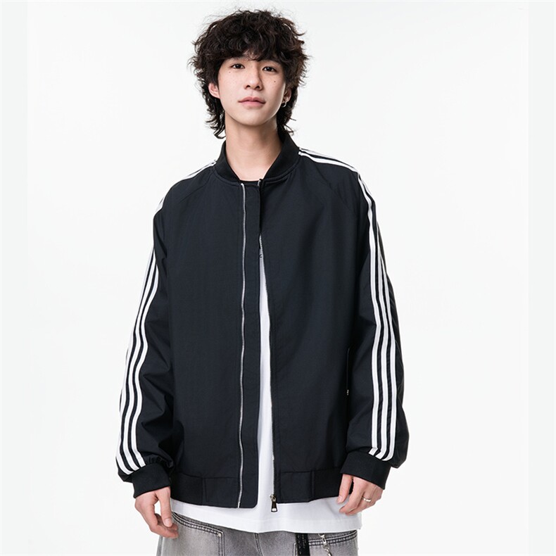 特批光板得物\唯品\抖音二开织带拼接插肩袖夹克G8951P48,男装夹克,电商A247B