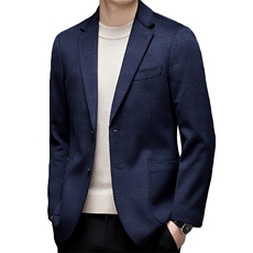 冬季羊毛商务休闲西服男毛呢外套中年男士厚款保暖西装单西，男装西服，电商B212（原钱塘6029）