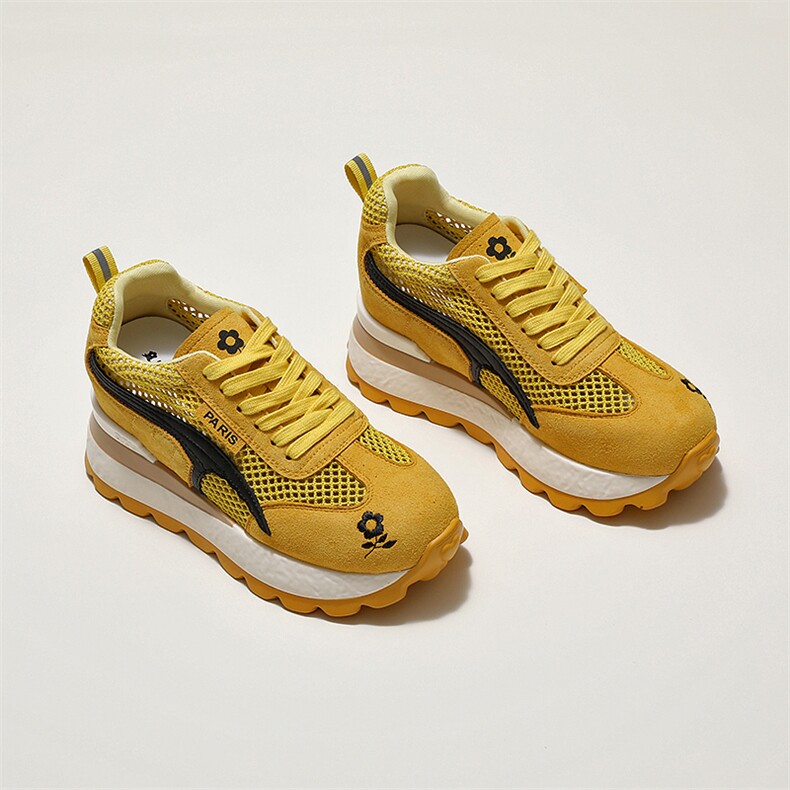 Montagut/梦特娇增高8CM夏季新款轻奢多巴胺百搭休闲透气女鞋，女鞋休闲鞋，上品集物