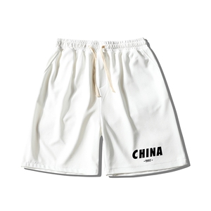 MK37248-P15 冰丝短裤男士大码宽松休闲五分裤男运动中裤 港风图片