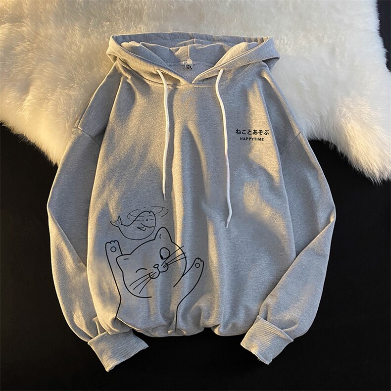 WY2133-P35加绒款-P40纯棉连帽卫衣男大码运动帽衫宽松薄外套男,男装卫衣,电商A040