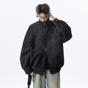 现货直播男士皮夹克做旧复古机车情侣外套上衣JK306P80