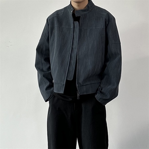 新款枫叶纹2025秋装皮衣 M-2XL W2631图片