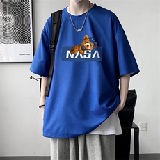 华夫格t恤男短袖男大码五分袖大皂风HT73247-P22，男装T恤，电商A040