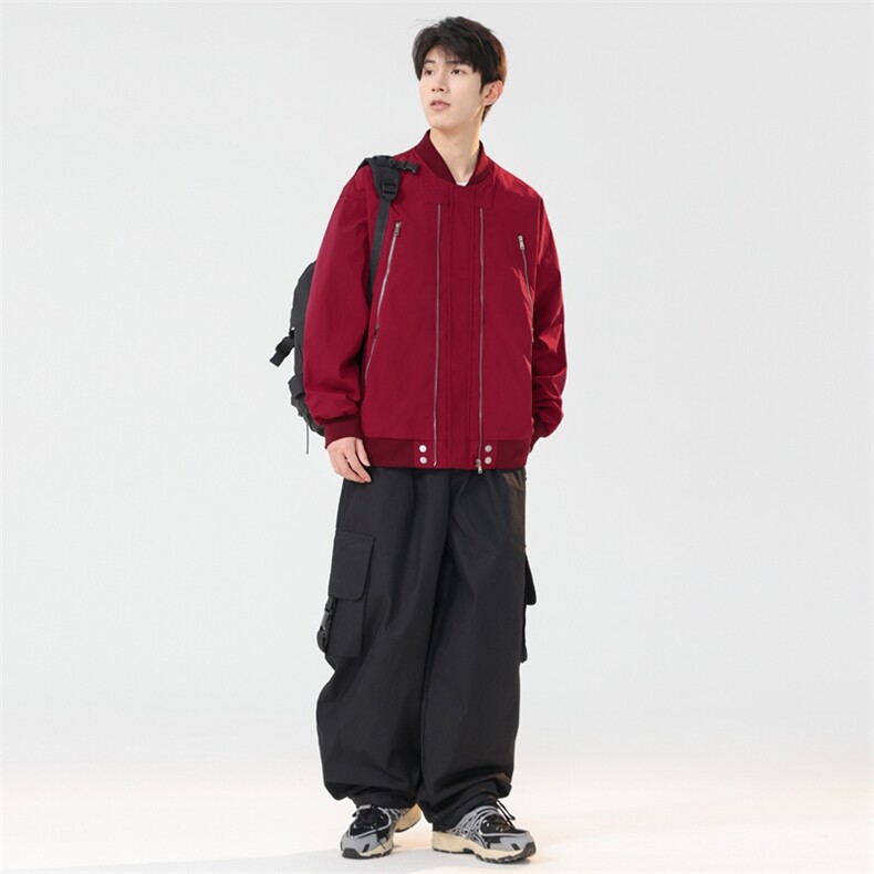 美式棒球服夹克男2025春秋款大码酷帅港风复古工装外套JK220-P75,男装夹克,星座308B-2