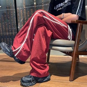 日系长裤拉链时尚新款文艺青春流行夏季微弹休闲裤男潮流图片