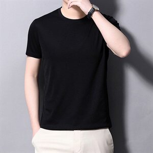 cleanfit黑色正肩短袖男款夏季美式重磅t恤内搭短款boxy情侣半袖图片