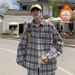 特批P65无差价薄款改加绒小香风加厚棉服男士银狐绒外套J547J加绒图片