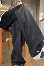 冬季新款重磅毛呢纽扣休闲卫裤M~5XLXZ604-KG69-P50控68，男装休闲裤，星座604