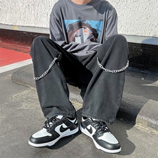 hiphop炸街裤子高街ins潮美式牛仔裤男K1339P45，男装牛仔裤，星座1116-2