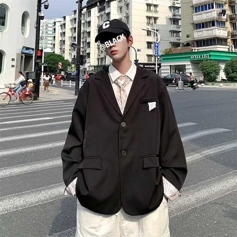 男士秋季新款休闲西装外套配领带LG25P55,男装西服,星座1116-2