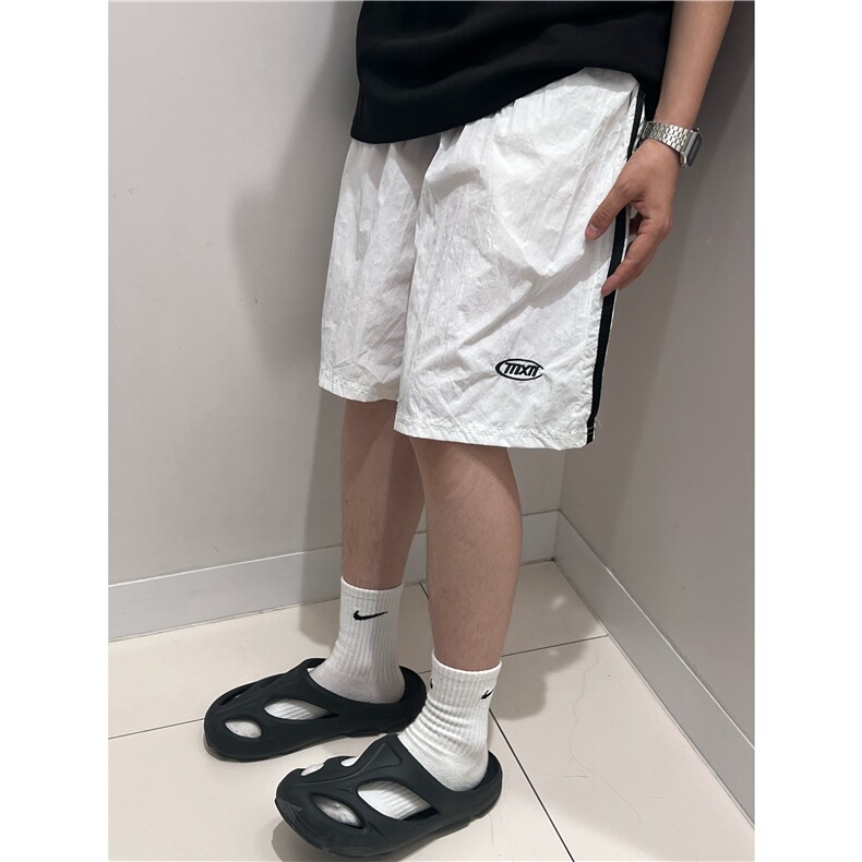 休闲短裤男士韩版潮流痞帅百搭条纹拼色2024夏季ins短裤K5630-P30,男装牛仔裤,星座412-2